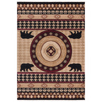 Houndstooth Bear Rug - 8 x 11