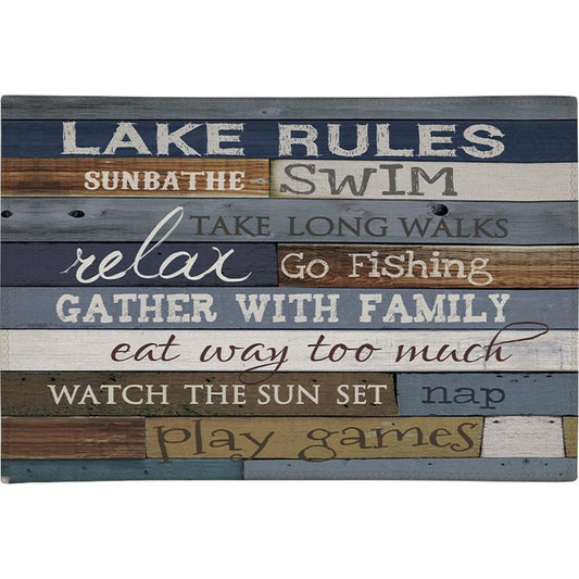 Lake Lessons Chenille Rug Collection