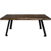 Lima Coffee Table with Blackstone Iron Legs