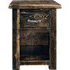 Lima Live Edge 25 Inch Nightstand with Iron