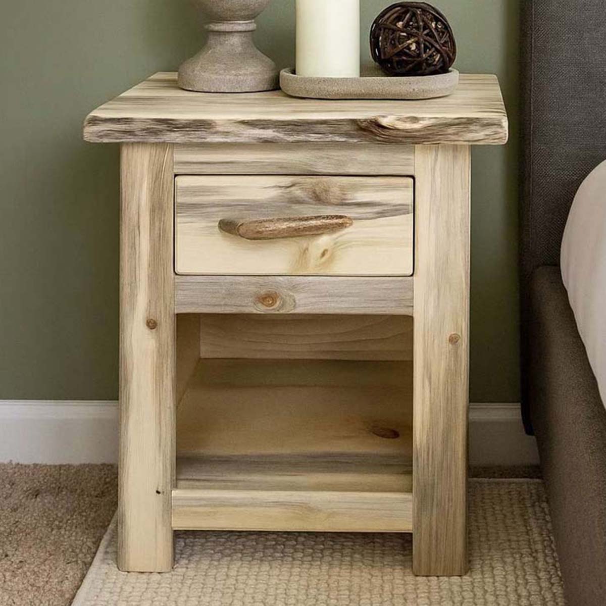 Lima Live Edge 30 Inch Nightstand