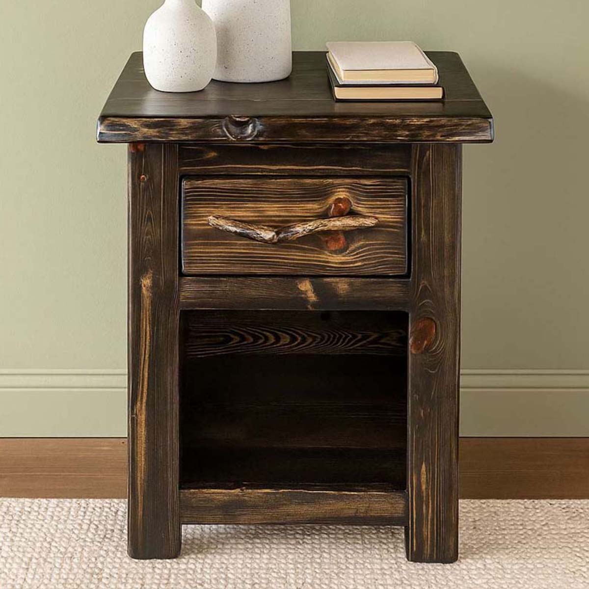Lima Live Edge 30 Inch Nightstand