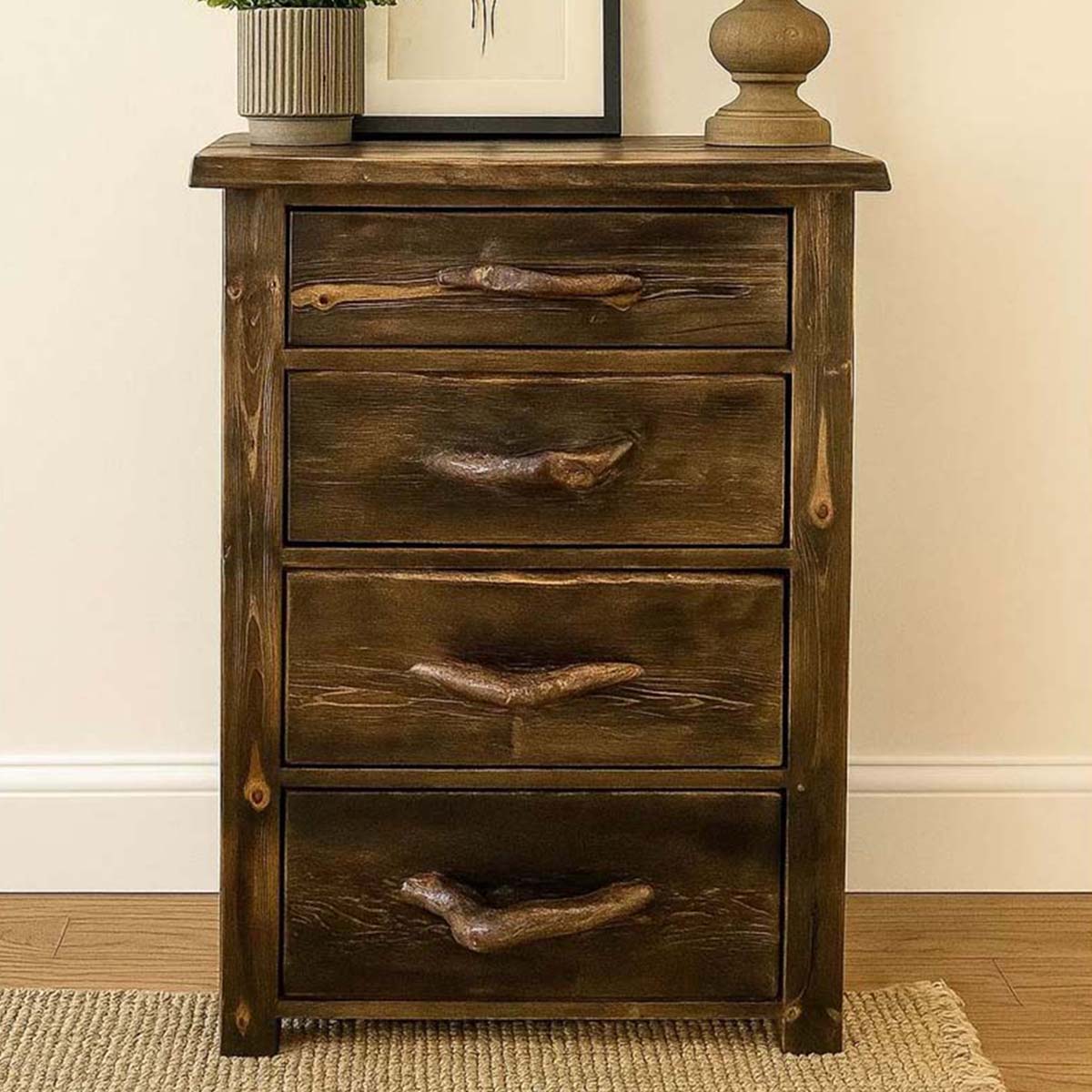 Lima Live Edge 4 Drawer Chest
