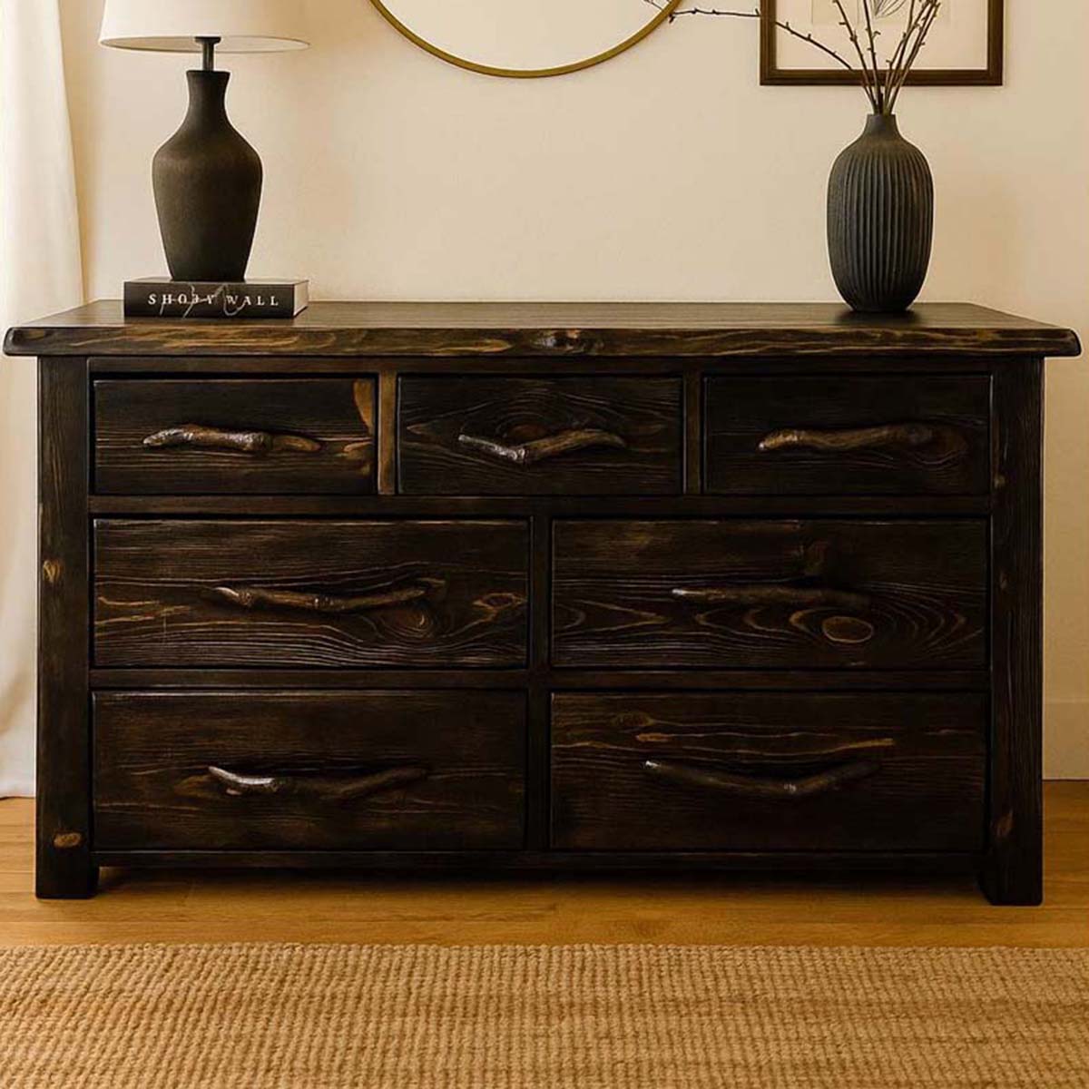 Lima Live Edge 7 Drawer Dresser