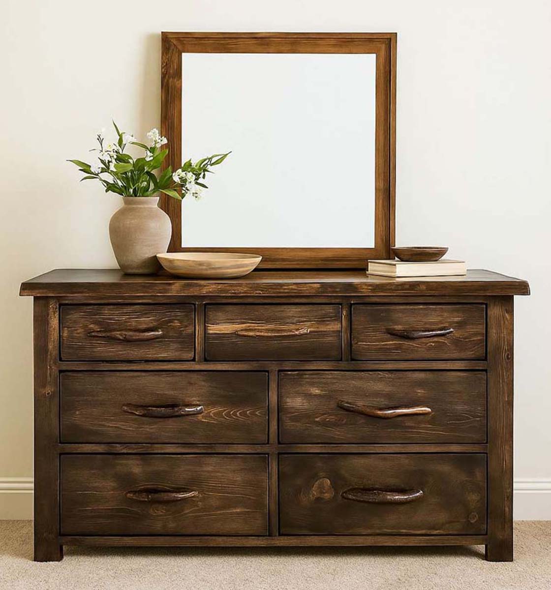 Lima Live Edge 7 Drawer Dresser