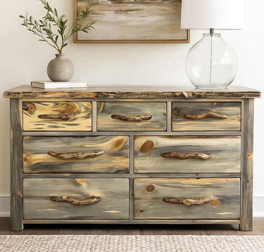 Lima Live Edge 7 Drawer Dresser