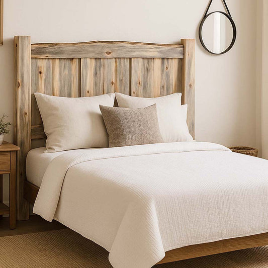 Lima Live Edge Headboard with Clear Lacquer