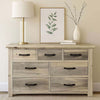 Lima Sawn 7 Drawer Dresser with Iron