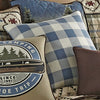 Lodge Blue Check Pillow