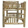 Log Bunk Bed - Full/Full (Ladder Right)
