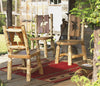 Log Cut-Out Side Chairs