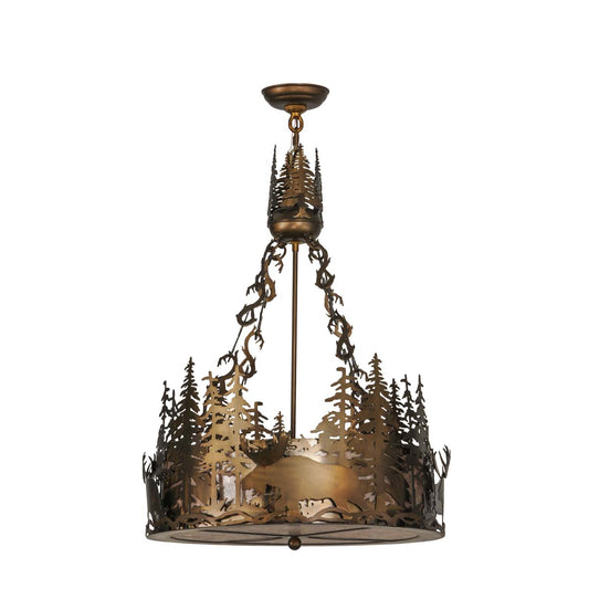 Twilight Moose Inverted Pendant Light
