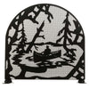 Lake Canoe Arched Fireplace Screen