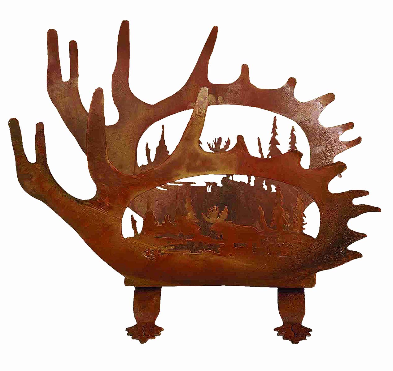 Lone Moose Log Holder