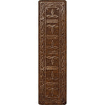 Western Stitched Leather Style Rug - 2 x 8