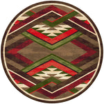 Infinite Gulch Tobacco Rug - 8 Ft. Round
