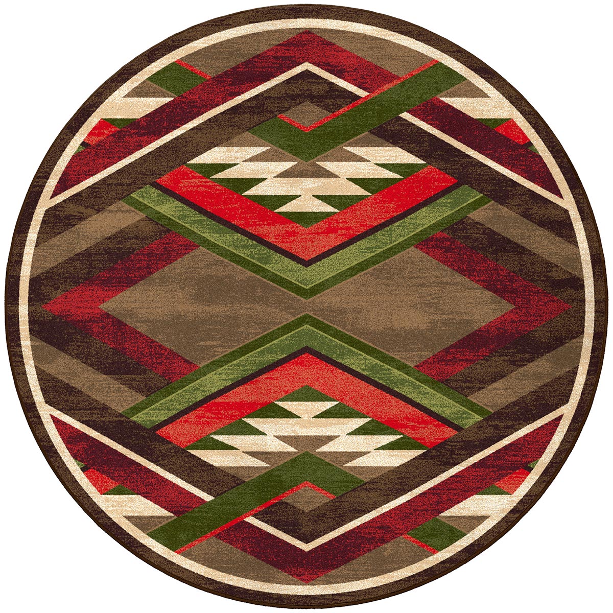 Infinite Gulch Tobacco Rug - 8 Ft. Round