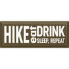 Hike Instructions Wood Sign