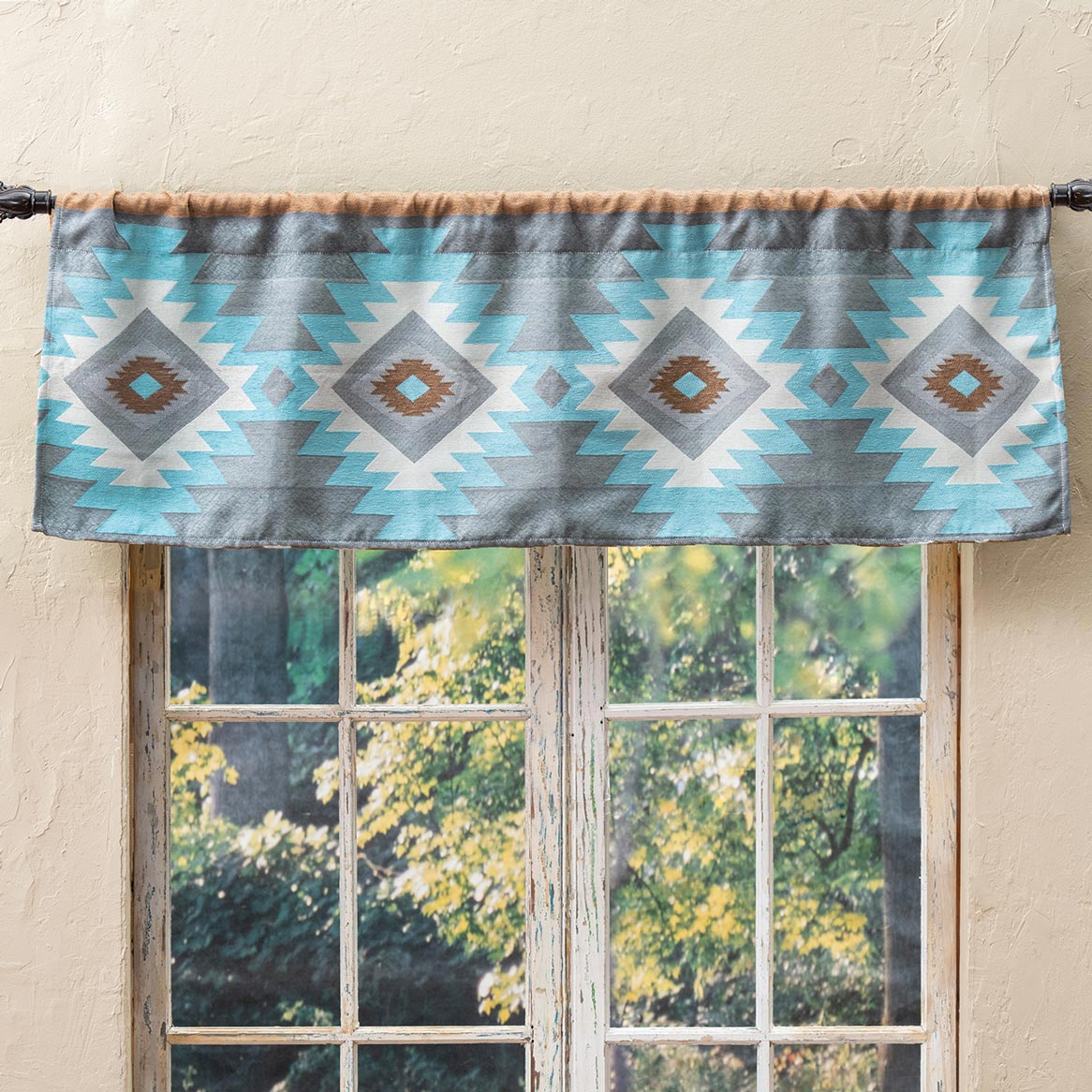 Southwest Diamonds Chenille Valance