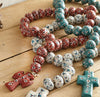 Southwest 39 Inch Rosary Beads - Red