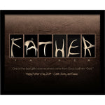 Father Personalized Framed Canvas - Large