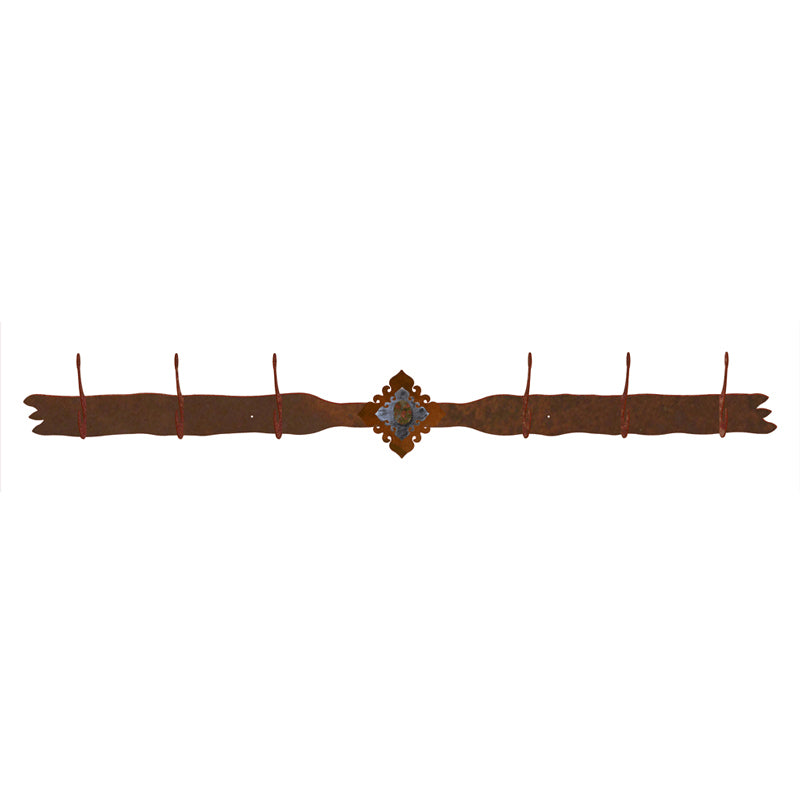 Unakite Stone 6 Hook Coat Rack