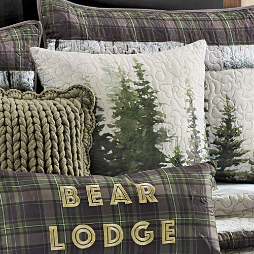 Breckenridge Bear Lodge Tree Pillow
