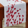 Red Winter Branch Table Runner - 54 Inch