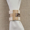 Checkered Cuff Napkin Rings - Set of 4