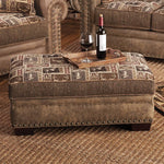 Mountain View Large Storage Ottoman