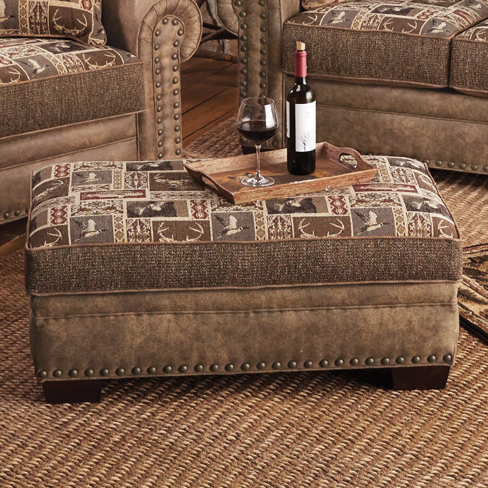 Mountain View Large Storage Ottoman