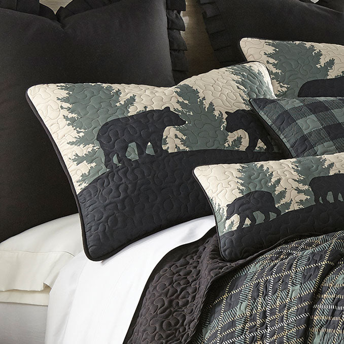 Timberland Plaid Bear King Sham