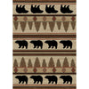 Pine Ridge Bear Rug - 4 x 5