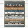 Fishing Rules Throw Blanket - Large