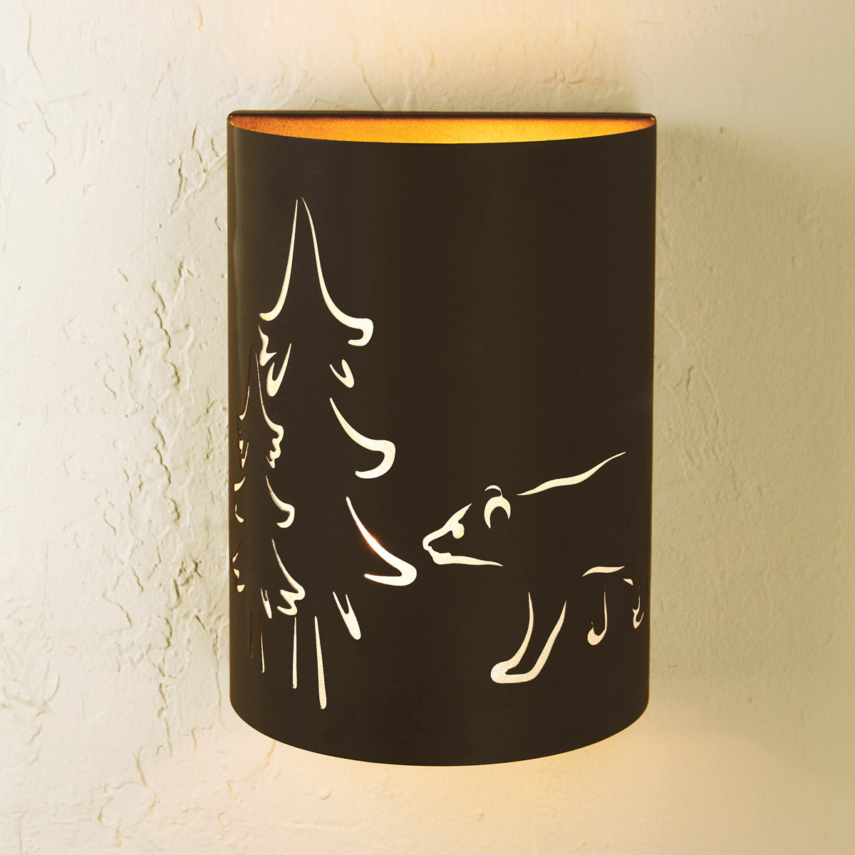 Great Outdoors Bear Wall Sconce