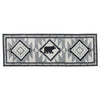 Stone Mountain Bear Hooked Rug - 2 x 6