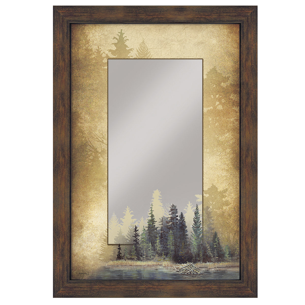 Misty Forest Wall Mirror - OVERSTOCK