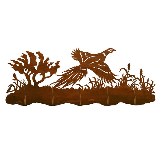Pheasant Scenic 5 Hook Coat Rack