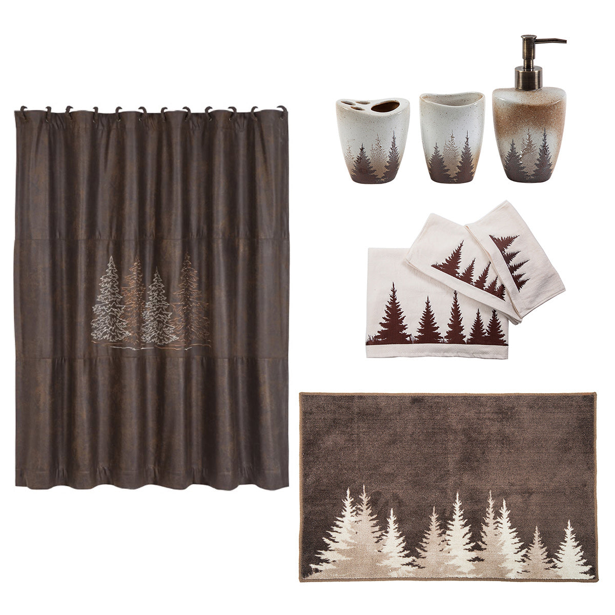 Pinewood Forest 8 Piece Bath Set - OUT OF STOCK UNTIL 07/15/2026