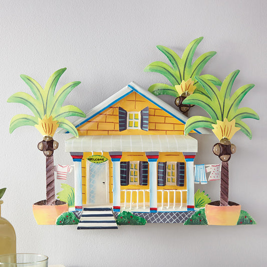 Island Home Wall Art - Yellow - OVERSTOCK - OUT OF STOCK