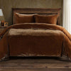 Copper Luxe Velvet Duvet Cover Set - Queen