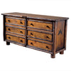 Black Forest Hickory Vail Six Drawer Dresser