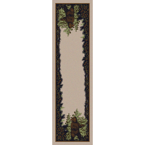 Twin Bears Rug - 2 x 8