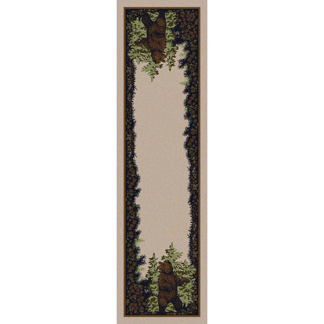 Twin Bears Rug - 2 x 8