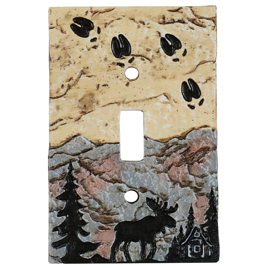 Moose Tracks Stone Single Switch Cover - SALE