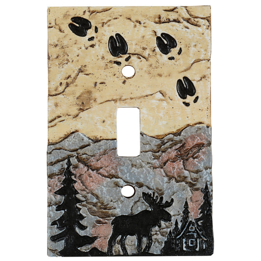 Moose Tracks Stone Single Switch Cover - SALE