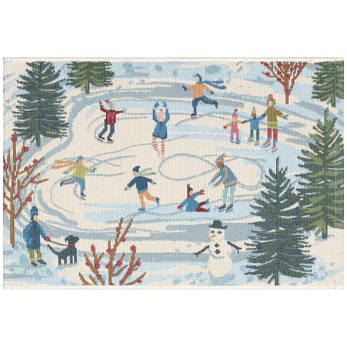 Snowday Skaters Floor Mat - 3 x 4