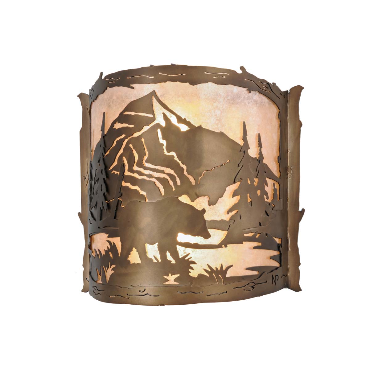 Mountain Bear Wall Sconce
