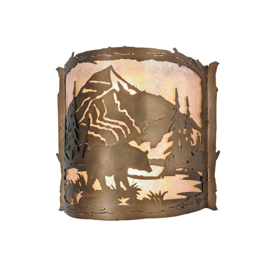Mountain Bear Wall Sconce