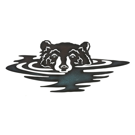 Lake Bear Metal Wall Art - SALE